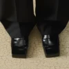 Die Carré-Loafer Quadratische Loafer