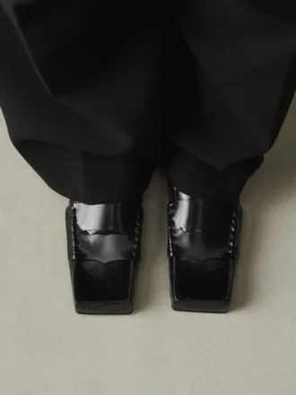 Die Carré-Loafer Quadratische Loafer