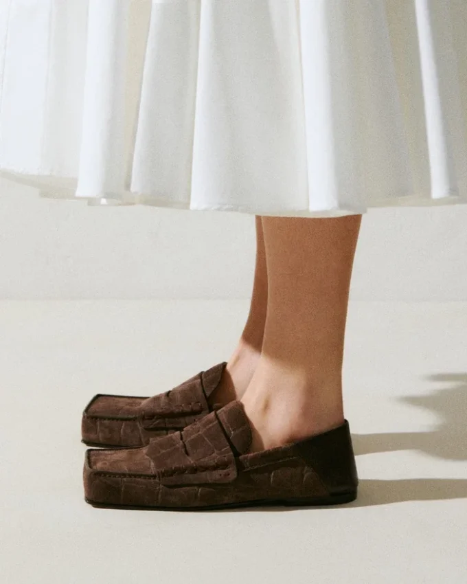 Die Carré-Loafer Quadratische Loafer