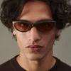 Die Curvo-Sonnenbrille Ovale Cat-Eye-Sonnenbrille