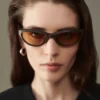 Die Curvo-Sonnenbrille Ovale Cat-Eye-Sonnenbrille