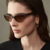 Die Curvo-Sonnenbrille Ovale Cat-Eye-Sonnenbrille