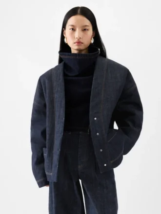 Die Denim-Strickjacke von de-Nîmes Denim-Strickjacke