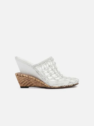 Die doppelt gewebten Schuhe Geflochtene doppelte Pantoletten