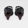 Die doppelt gewebten Schuhe Geflochtene doppelte Pantoletten