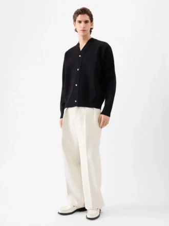 Die Doppio-Strickjacke Abgerundete Strickjacke