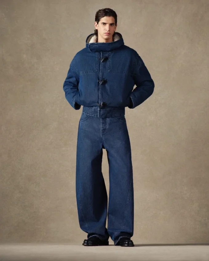 Der Dufflecoat aus Denim von de-Nîmes Dufflecoat aus Denim