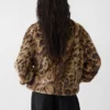 Die Fernando-Jacke Kunstlederjacke mit Leopardenmuster