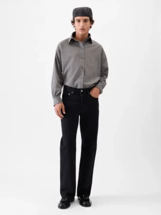 Die gerade geschnittene Jeanshose aus Denim Gerade geschnittene Jeans