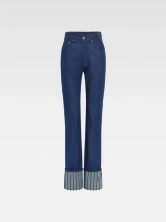 Die gerade geschnittene Jeanshose aus Denim Gerade geschnittene Jeans