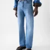Die gerade geschnittene Jeanshose aus Denim Gerade geschnittene Jeans