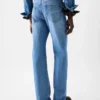Die gerade geschnittene Jeanshose aus Denim Gerade geschnittene Jeans