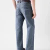 Die gerade geschnittene Jeanshose von de-Nîmes Jeans mit geradem Bein
