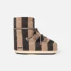 Die gestreiften Moon Boot-Stiefel von Jacquemus Gestreifte Icon Low-Stiefel – in Zusammenarbeit mit Moon Boot