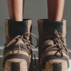 Die gestreiften Moon Boot-Stiefel von Jacquemus Gestreifte Icon Low-Stiefel – in Zusammenarbeit mit Moon Boot