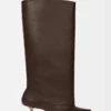 Die hohen Tourni-Stiefel Breite kniehohe Stiefel