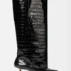 Die hohen Tourni-Stiefel Breite kniehohe Stiefel
