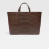 Die horizontale Shopper-Tasche Marino Weiche Ledertasche