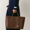 Die horizontale Shopper-Tasche Marino Weiche Ledertasche