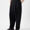Die Hose Fernando Plissierte Hose mit Knöpfen