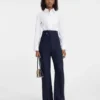 Die Hose Sauge Hose mit hoher Taille und ausgestelltem Bein