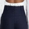 Die Hose Sauge Hose mit hoher Taille und ausgestelltem Bein