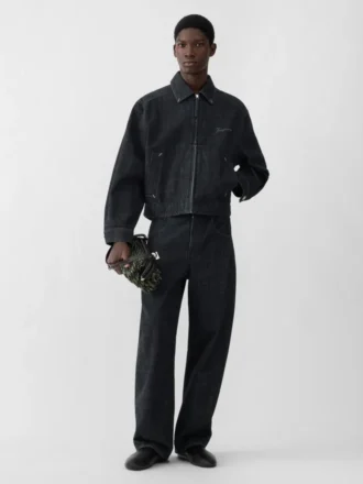 Die Jeansjacke Canevas de-Nîmes Jeansjacke im Workwear-Stil