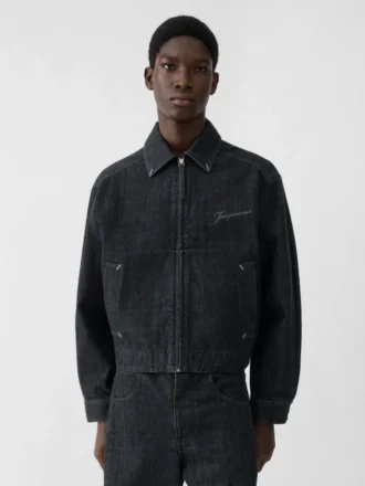 Die Jeansjacke Canevas de-Nîmes Jeansjacke im Workwear-Stil