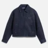 Die Jeansjacke Canevas de-Nîmes Jeansjacke im Workwear-Stil