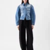 Die Jeansjacke von de-Nîmes Geschwungene Jeansjacke