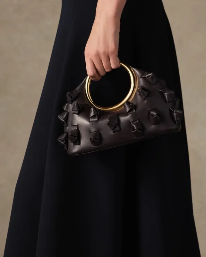Die kleine Calino mit Knoten Mini-Ring-Handtasche