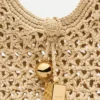 Die kleine quadratische Tasche Spiaggia Kleine quadratische Tasche aus Raffia