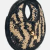 Die kleine runde Tasche Spiaggia Kleine runde Tasche aus Raffia