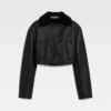 Die Marino-Jacke Zweireihige Shearling-Jacke
