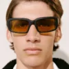 Die Marino-Sonnenbrille Matte rechteckige Sonnenbrille