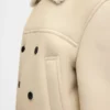 Die Mojave-Jacke Zweireihige Shearling-Jacke