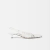Die niedrigen Cubisto Banane Gewebte Banane-Slingbacks