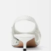 Die niedrigen Cubisto Banane Gewebte Banane-Slingbacks