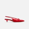 Die niedrigen Cubisto-Slingbacks Slingback-Kitten-Heels