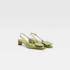 Die niedrigen Duelo-Slingbacks Runde und eckige Kitten Heels
