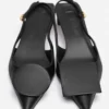 Die niedrigen Duelo-Slingbacks Runde und eckige Kitten Heels