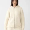 Die Nuvola Strickjacke mit Reißverschluss Mohair-Strickjacke mit Reißverschluss