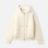 Die Nuvola Strickjacke mit Reißverschluss Mohair-Strickjacke mit Reißverschluss