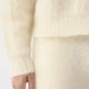 Die Nuvola-Strickjacke Mohair-Strickjacke mit Knöpfen