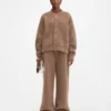 Die Nuvola-Strickjacke Mohair-Strickjacke mit Knöpfen