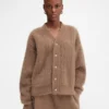 Die Nuvola-Strickjacke Mohair-Strickjacke mit Knöpfen