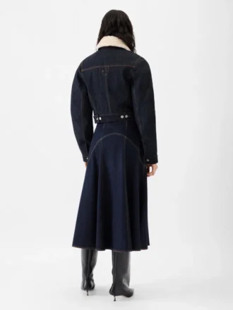 Die Ovalo de-Nîmes Denim-Bomberjacke Denim-Aviator-Jacke