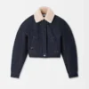 Die Ovalo de-Nîmes Denim-Bomberjacke Denim-Aviator-Jacke