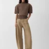 Die Ovalo de-Nîmes Jeans Hose Hoch taillierte, geschwungene Jeans