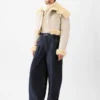 Die Ovalo de-Nîmes Jeans Hose Hoch taillierte, geschwungene Jeans